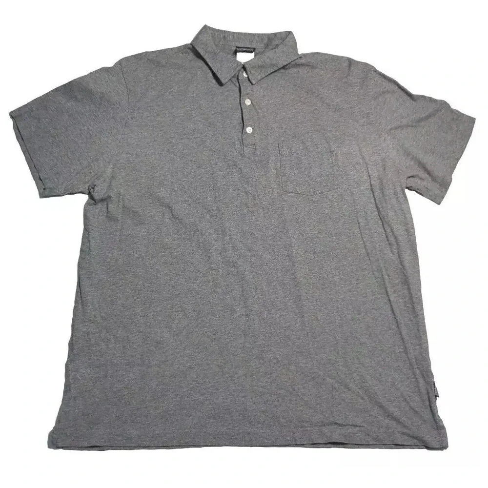 Patagonia Men's XL Squeaky Clean Polo Grey Pocket Short Sleeve 2012 - Picture 1 of 6